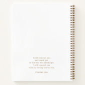 Personalisierte Goldkreuzbibelstudie zur Kalligrap Notizblock (Rückseite)