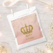 Personalisierte Goldkrone Geburtstag Geschenktütchen (Ausgeschnitten)