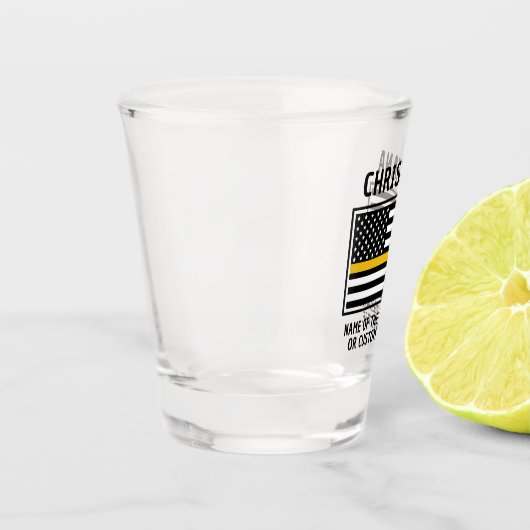 Personalisierte Goldlinie 911 für den Absender Schnapsglas (Links)