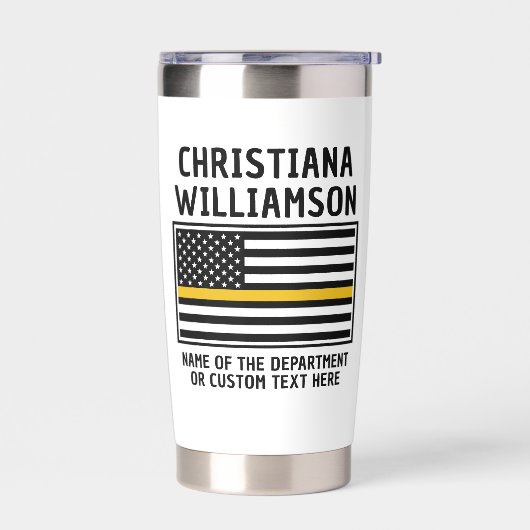 Personalisierte Goldlinie 911 für den Absender Thermobecher (Links)