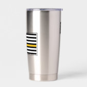 Personalisierte Goldlinie 911 für den Absender Thermobecher (Links)