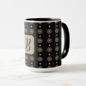 Personalisierte Goldmedaillen gestreift Tasse (VorderseiteRechts)