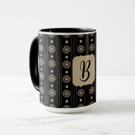 Personalisierte Goldmedaillen gestreift Tasse