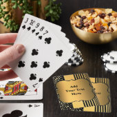 Personalisierte Goldspielkarten mit benutzerdefini Spielkarten (In Situ)