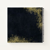 Personalisierte Goldstaubgewähr Notizblock (Rückseite)