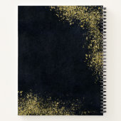 Personalisierte Goldstaubgewähr Notizblock (Rückseite)