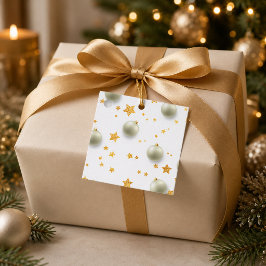 Personalisierte Goldsterne und Weihnachtsbaumschmu Geschenkanhänger