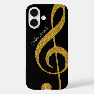 personalisierte Goldtreppenmusik iPhone 16 Hülle