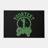Personalisierte Golf ADD NAME Retro Pro Golfer Swi Fußmatte (Vorderseite)