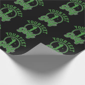 Personalisierte Golf ADD NAME Retro Pro Golfer Swi Geschenkpapier (Ecke)