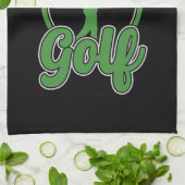 Personalisierte Golf ADD NAME Retro Pro Golfer Swi Geschirrtuch (Gefaltet)