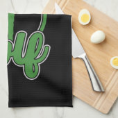 Personalisierte Golf ADD NAME Retro Pro Golfer Swi Geschirrtuch (Viertel Falte)