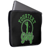 Personalisierte Golf ADD NAME Retro Pro Golfer Swi Laptopschutzhülle (Vorne Rechts)