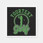 Personalisierte Golf ADD NAME Retro Pro Golfer Swi Serviette (Vorderseite)