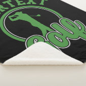 Personalisierte Golf ADD NAME Retro Pro Golfer Swi Sherpadecke (3/4)