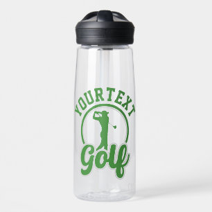 Personalisierte Golf ADD NAME Retro Pro Golfer Swi Trinkflasche