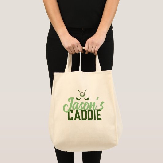 Personalisierte Golf Caddie Tasche | Ihr Name hier (Vorderseite (Produkt))