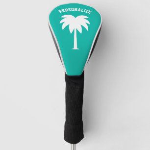 Personalisierte Golf Driver Hülle mit Palmenbaum-L Headcover