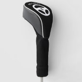 Personalisierte Golf-Fahrerabdeckung mit Auto-Rad- Golf Headcover (angewinkelt)