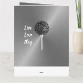 Personalisierte Golf Geburtstagskarte für Bruder Karte (Rückseite)