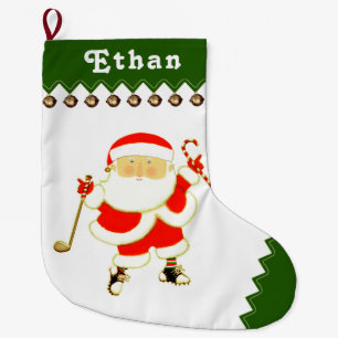 Personalisierte Golf-Geschenke für die Feiertage Großer Weihnachtsstrumpf