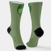 Personalisierte Golf Green Dress Socken (Gewinkelt)