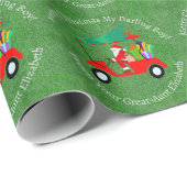 Personalisierte Golf Green Weihnachten Geschenkpapier (Rolleneckpunkt)