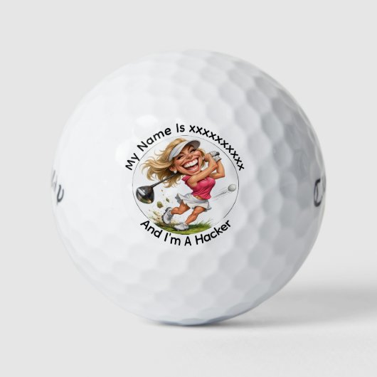 Personalisierte Golf-Hacker-Callaway-Golfbälle Golfball (Vorderseite)