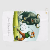 Personalisierte Golf Hazards Golf Handtuch (Horizontal)