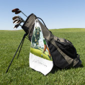 Personalisierte Golf Hazards Golf Handtuch (Gras)