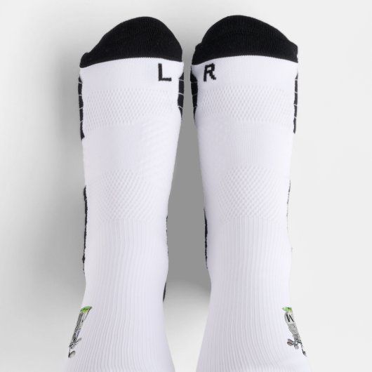 Personalisierte Golf Initial Monogram Socken (Oben)