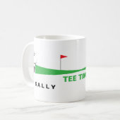 Personalisierte Golf-Kaffeetassen Kaffeetasse (Vorderseite Links)