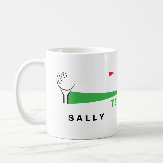 Personalisierte Golf-Kaffeetassen Kaffeetasse (Links)