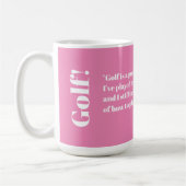 Personalisierte Golf Lover Tasse (Links)