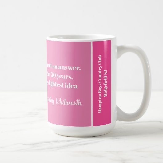 Personalisierte Golf Lover Tasse (Rechts)