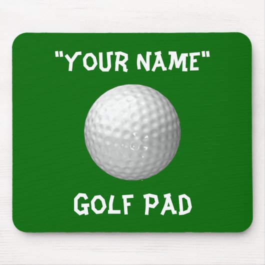 Personalisierte Golf-Mausunterlage Mousepad (Vorne)