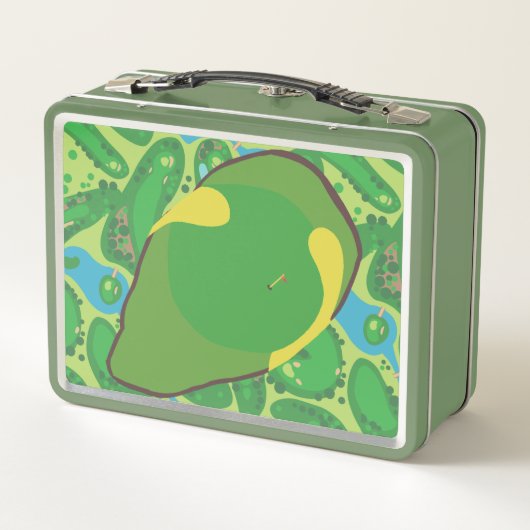 Personalisierte Golf Metal Lunchbox (Rückseite)