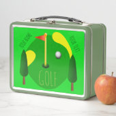 Personalisierte Golf Metal Lunchbox (Beispiel)