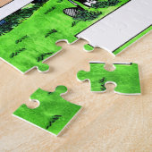 Personalisierte Golf-Paar-Cartoon-Karikatur Puzzle (Seite)