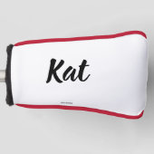 Personalisierte Golf-Putter-Abdeckung Golf Headcover (Vorderseite)