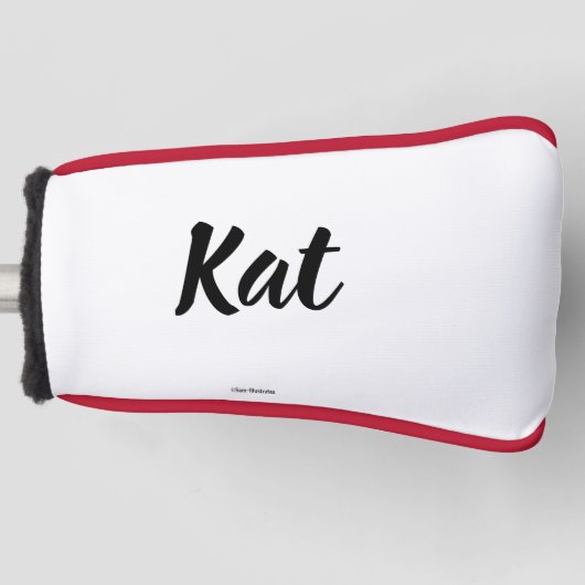 Personalisierte Golf-Putter-Abdeckung Golf Headcover (Vorderseite)