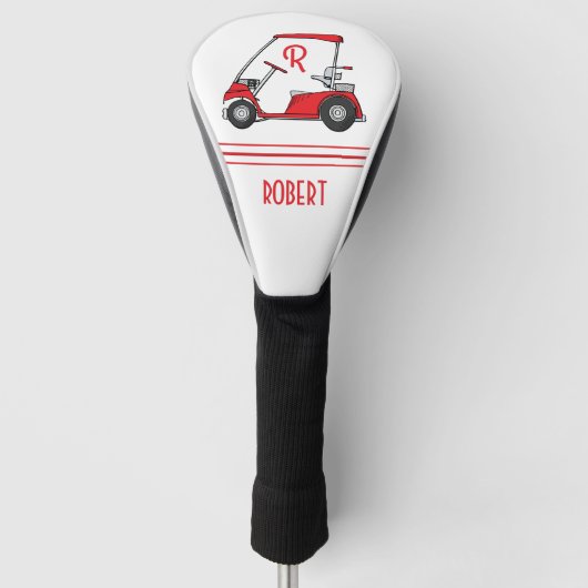 Personalisierte Golf-Schlagkopfabdeckung mit Namen Golf Headcover (Vorderseite)