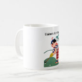 Personalisierte Golf-Tasse Kaffeetasse (Vorderseite Links)