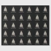 Personalisierte Golf-Weihnachtsbaum-Ausrüstung Fam Geschenkpapier (Flach)