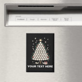 Personalisierte Golf-Weihnachtsbaum-Ausrüstung Fam Magnet (In Situ (Geschirrspüler))