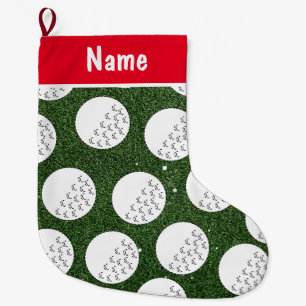 Personalisierte Golf Weihnachtsgeschenke Golf them Großer Weihnachtsstrumpf