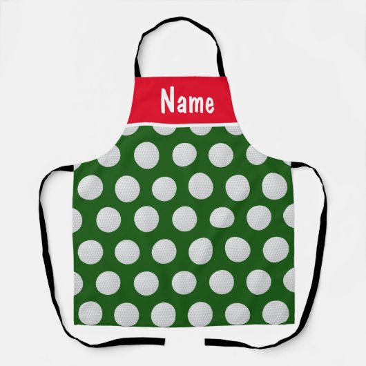 Personalisierte Golf Weihnachtsgeschenke Golf them Schürze (Vorderseite)