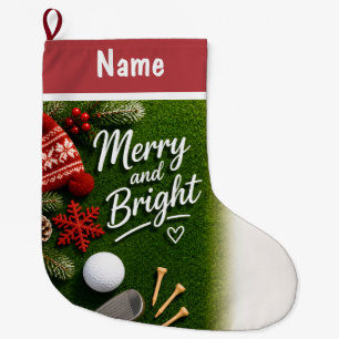 Personalisierte Golf-Weihnachtsgeschenke Großer Weihnachtsstrumpf