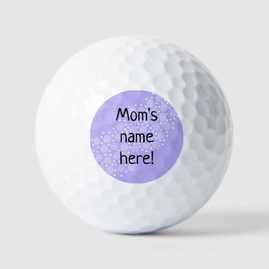 Personalisierte Golfbälle der Mama (Vorderseite)