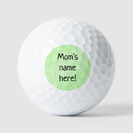 Personalisierte Golfbälle der Mama (Vorderseite)